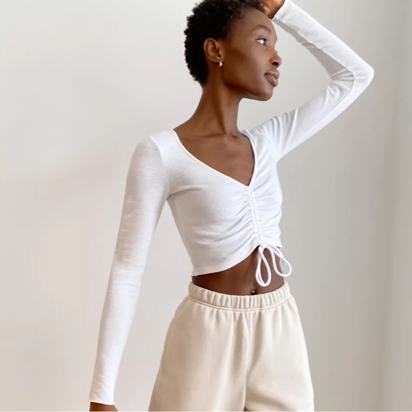 Aritzia Wilfred Lynxed Longsleeve (Ruched) - Picture 5 of 5